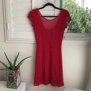 Free People pink lace dress